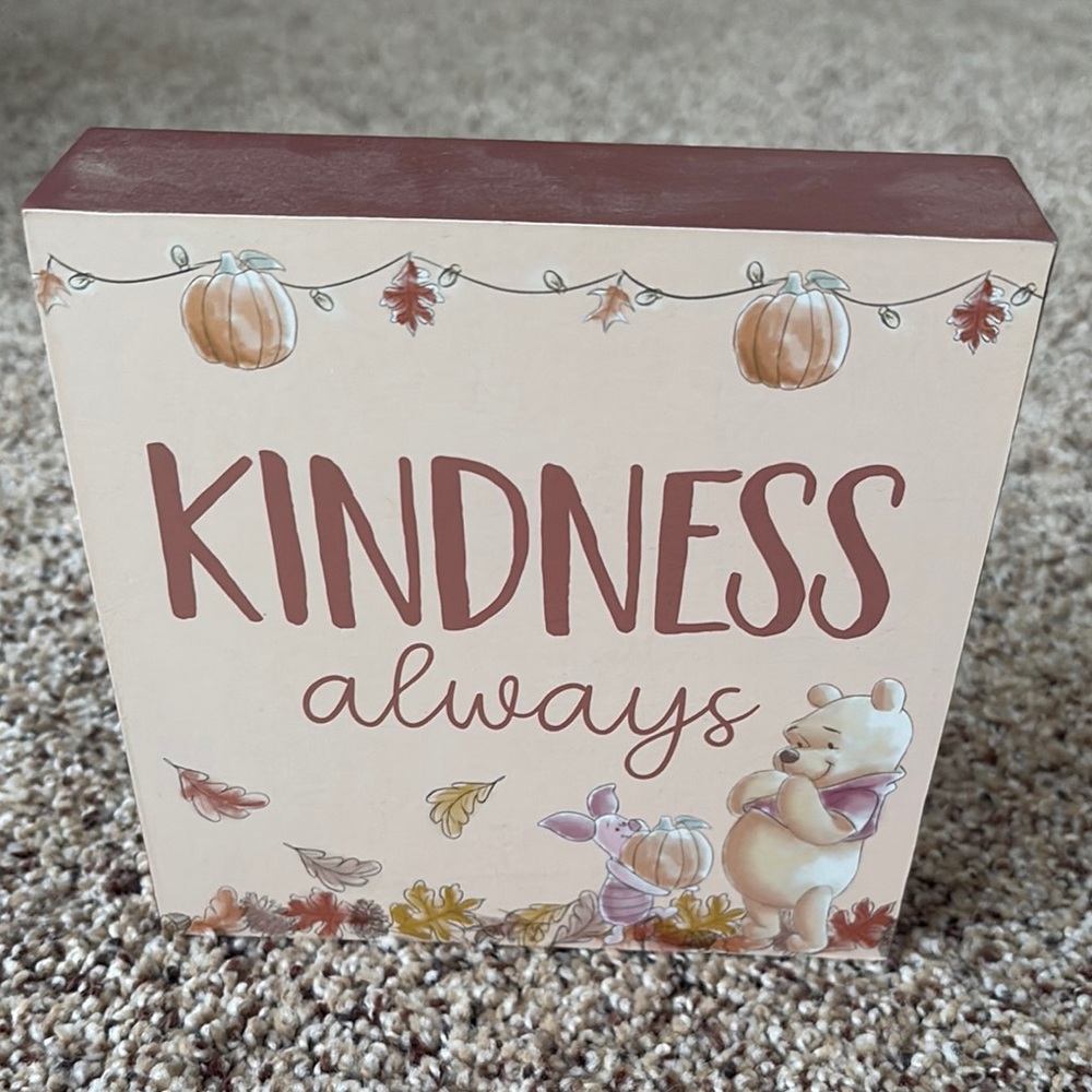 Disney Brown Decorative Sign